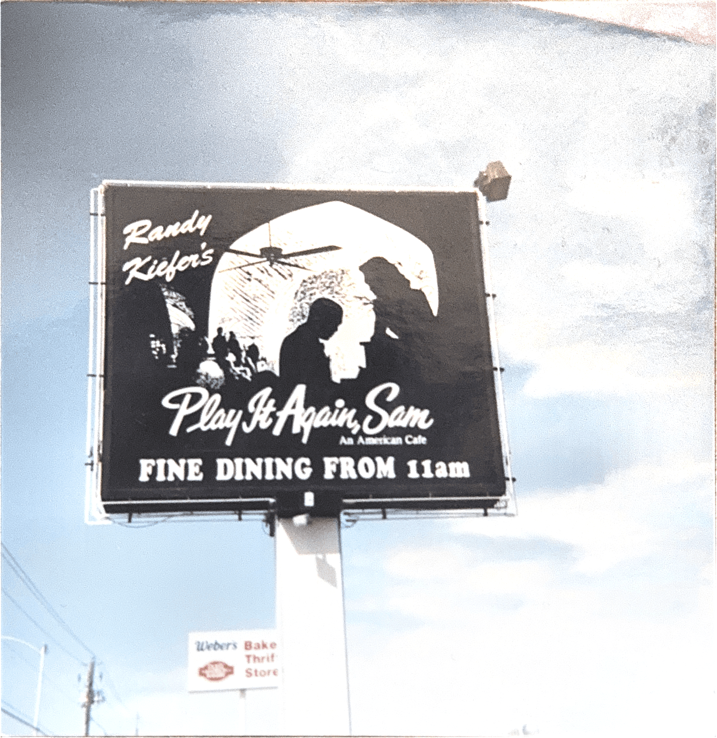 1980s billboard outside Sam's