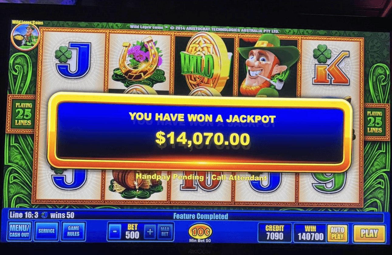 $$14,070 jackpot winner on Slots