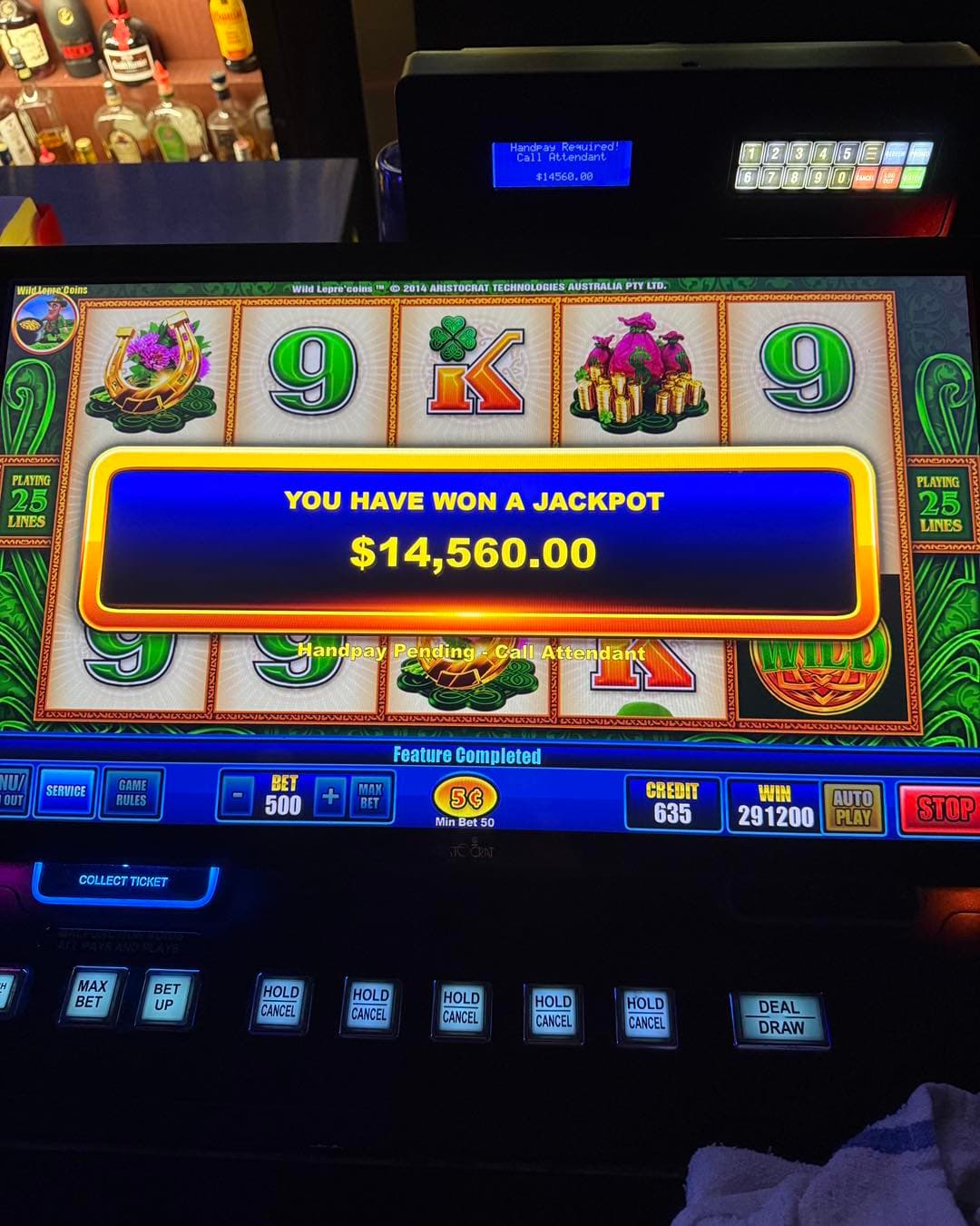 $$14,560 jackpot winner on Slots